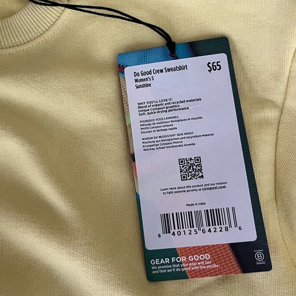 Cotopaxi Do Good women’s crew neck sweatshirt size small - Picture 3 of 3